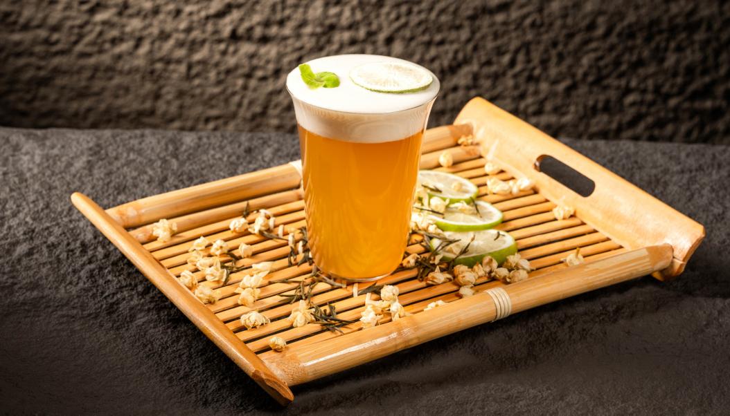 火鍋春季甜品，加盟店新品，抹茶奶豆腐！